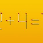 Stačí zmeniť poradie 1 zápasu a príklad je správny: rýchly IQ test Stačí zmeniť poradie 1 zápasu a príklad je správny: rýchly