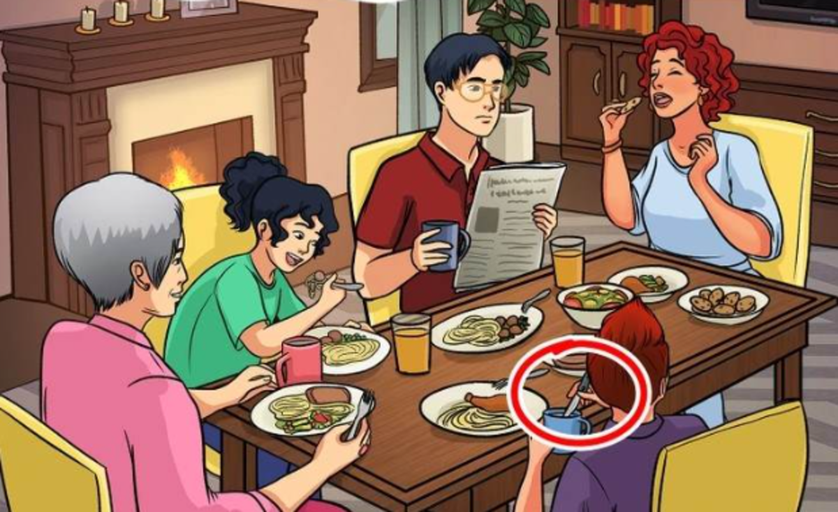 Chlapec miešajúci nápoj nožom je chyba / Bright Side drawing