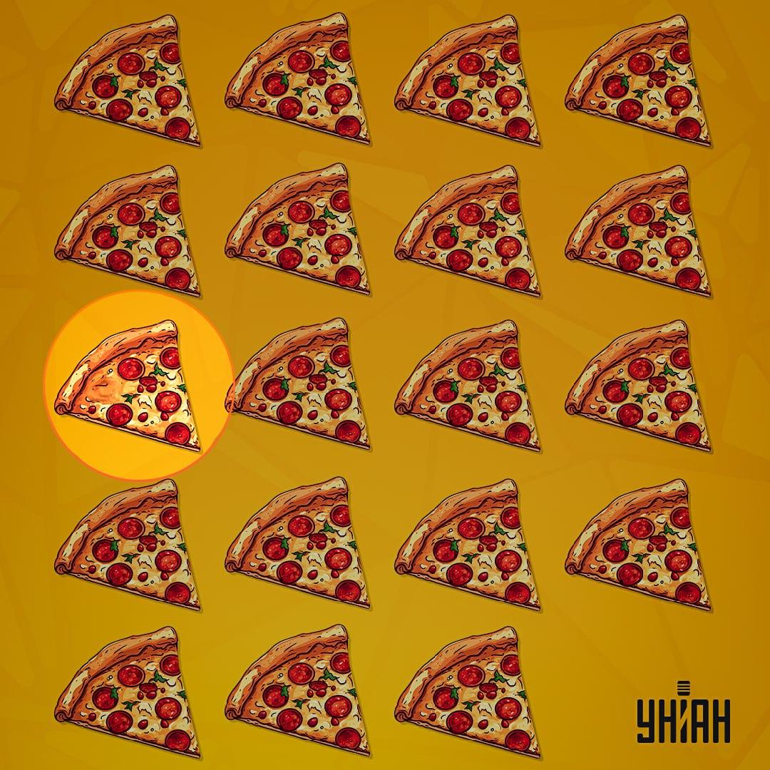 Pravá pizza je skrytá na ľavej strane / koláž Moje