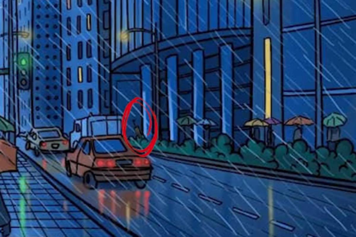 Tu sa nachádzal skrytý dáždnik / Bright Side drawing