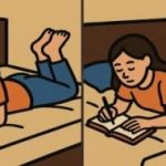 IQ test: nájdite 3 rozdiely na obrázkoch dievčaťa s notebookom