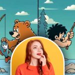 Kde sú 3 rozdiely medzi kresbami muža a medveďa: musíte